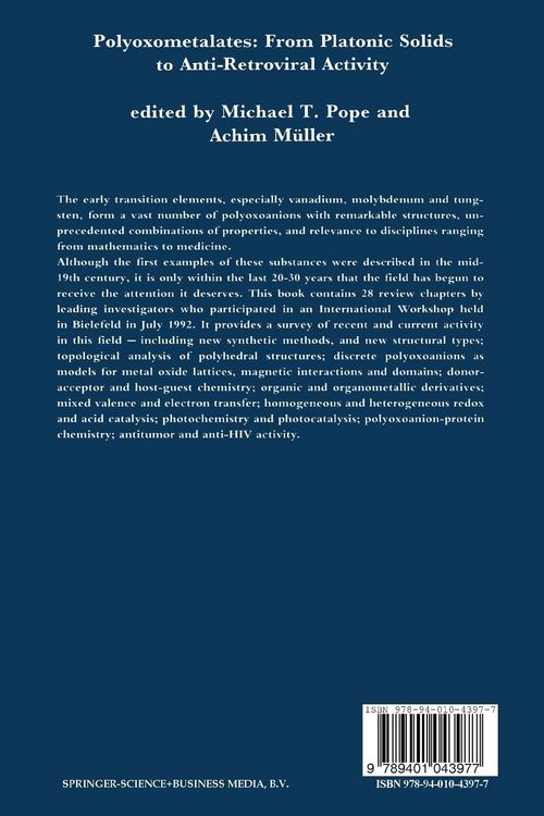 Produktbild: Polyoxometalates: From Platonic Solids to Anti-Retroviral Activity