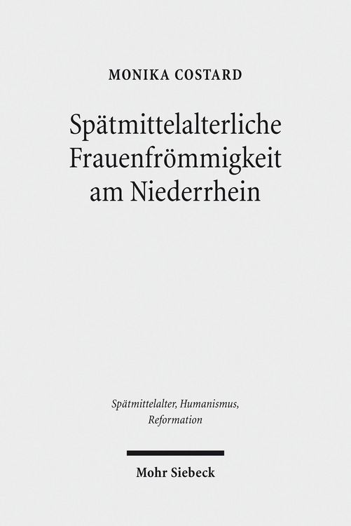 Produktbild: Sp&auml;tmittelalterliche Frauenfr&ouml;mmigkeit am Niederrhein