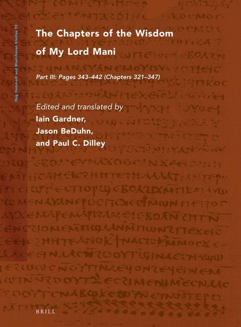 Produktbild: The Chapters of the Wisdom of My Lord Mani