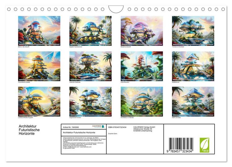 Produktbild: Architektur Futuristische Horizonte (Wandkalender 2026 DIN A4 quer), CALVENDO Monatskalender