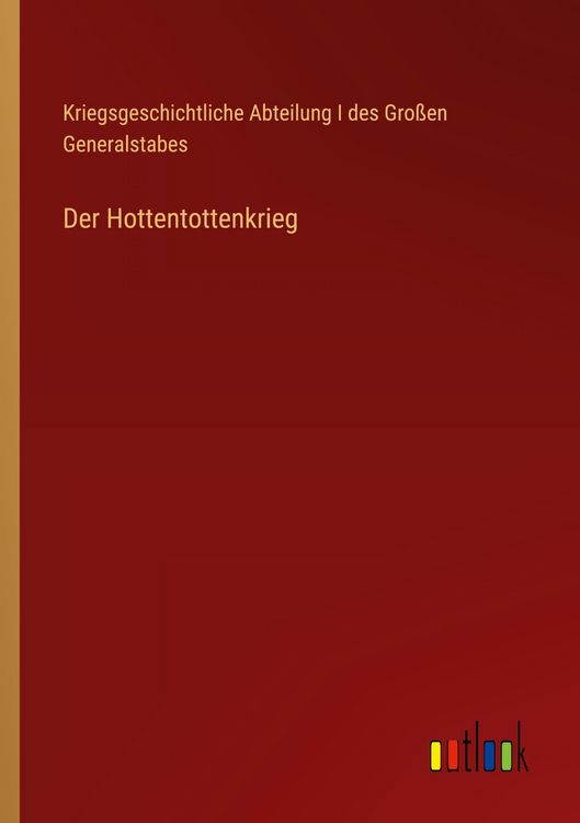 Produktbild: Der Hottentottenkrieg