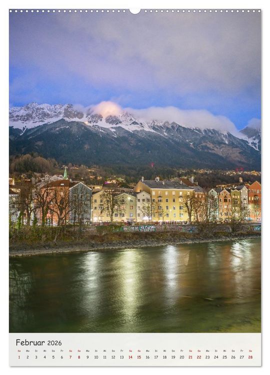 Produktbild: Innsbruck - Zwischen Gassen und Geschichte (Wandkalender 2026 DIN A2 hoch), CALVENDO Monatskalender