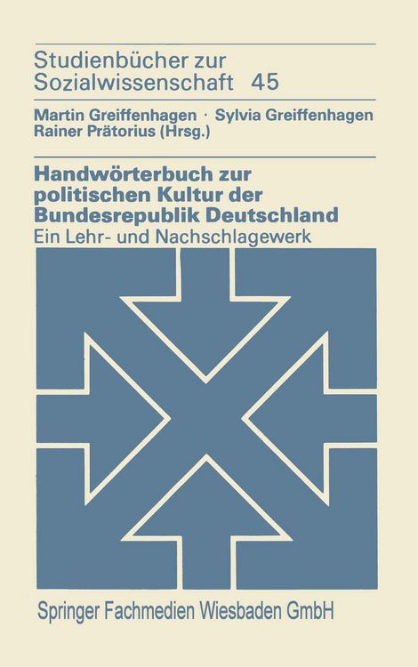 Produktbild: Handw&ouml;rterbuch zur politischen Kultur der Bundesrepublik Deutschland