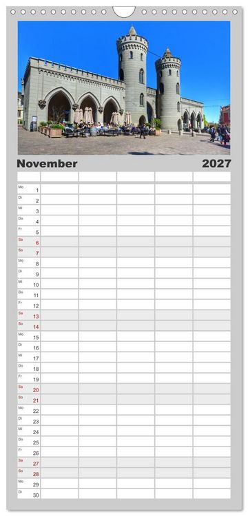 Produktbild: Familienplaner 2027 - POTSDAM. Du bist so sch&ouml;n mit 5 Spalten (Wandkalender, 21 x 45 cm) CALVENDO