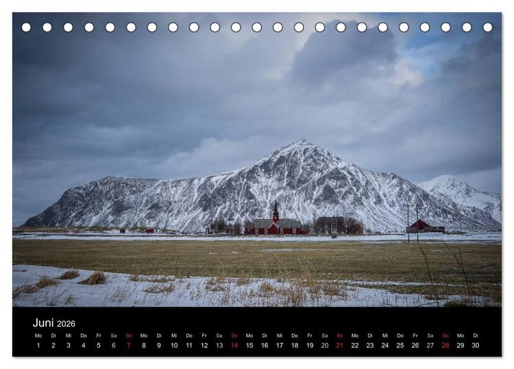 Produktbild: Lofoten Impressionen von Armin Fuchs (Tischkalender 2026 DIN A5 quer), CALVENDO Monatskalender