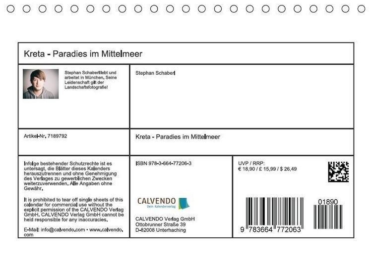 Produktbild: Kreta - Paradies im Mittelmeer (Tischkalender immerw&auml;hrend DIN A5 quer)