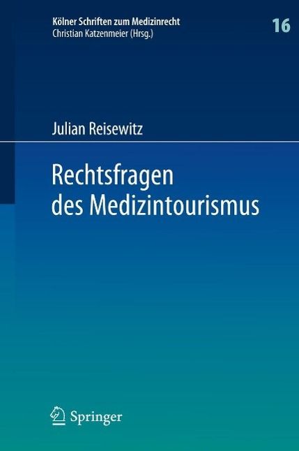 Produktbild: Rechtsfragen des Medizintourismus