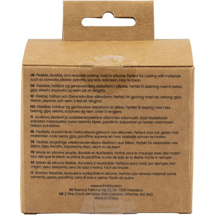 Produktbild: Creativ Company Silikonform, Quadrat mit Seifenblasen, H 5 cm, B 6 cm, 125 g, 1 Stk