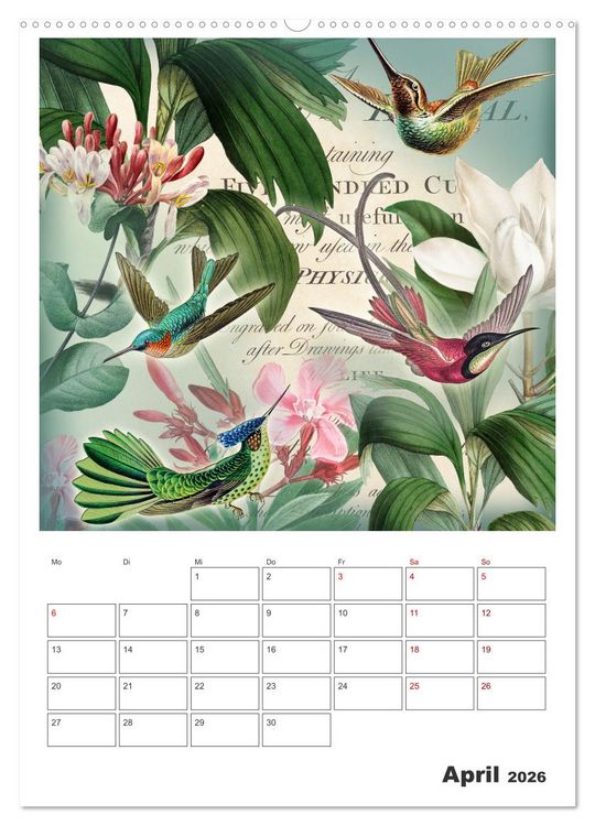 Produktbild: Das Paradies der Kolibris (hochwertiger Premium Wandkalender 2026 DIN A2 hoch), Kunstdruck in Hochglanz
