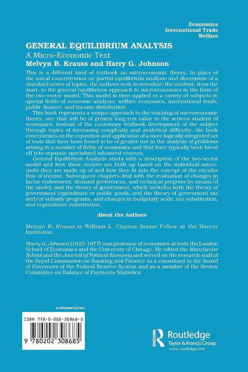 Produktbild: General Equilibrium Analysis