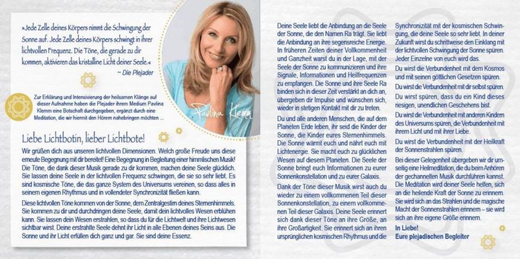 Produktbild: SONNENKLANG. Lichtheilung durch die Plejader
