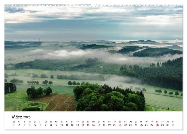 Produktbild: Das Sauerland bei Brilon aus der Vogelperspektive (Wandkalender 2026 DIN A2 quer), CALVENDO Monatskalender