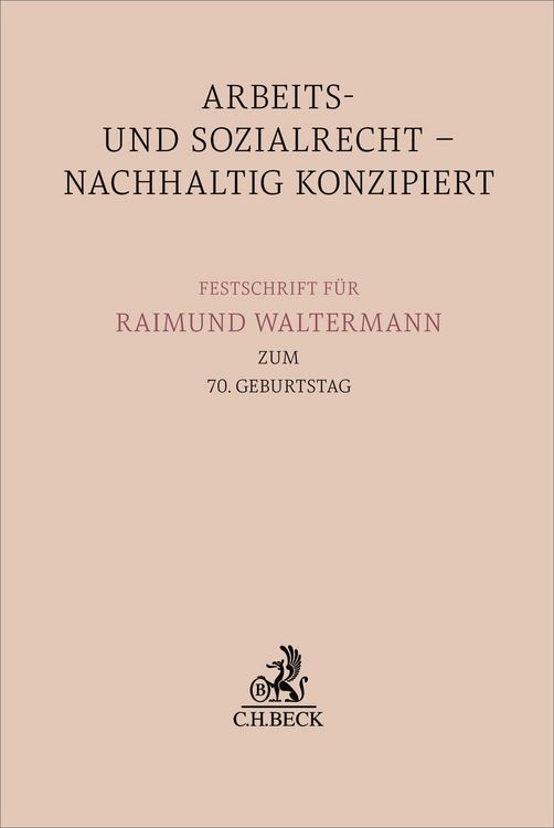 Produktbild: Arbeits- und Sozialrecht - nachhaltig konzipiert