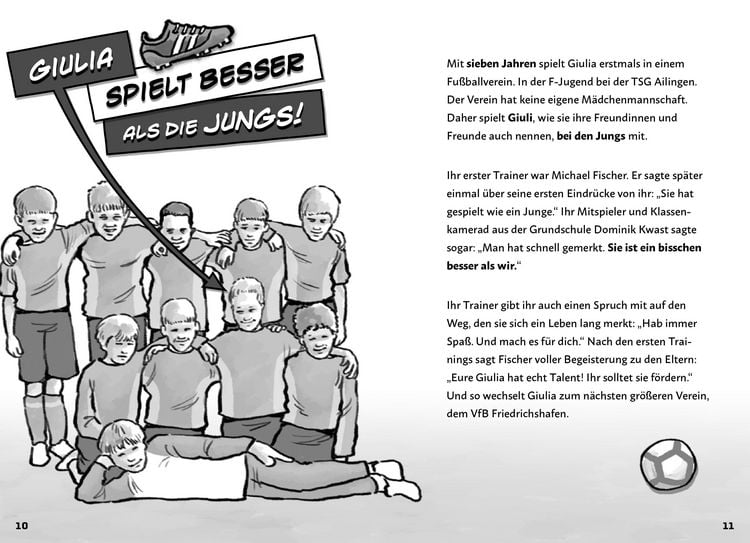 Produktbild: Meine Fu&szlig;ballheldin Giulia Gwinn &ndash; Ihre Geschichte, ihre Spiele, ihre Rekorde