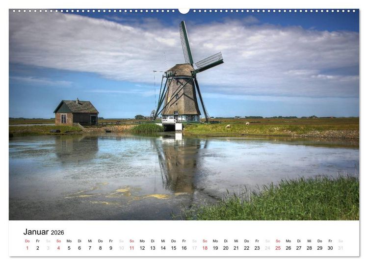Produktbild: sch&ouml;nes Texel (Wandkalender 2026 DIN A2 quer), CALVENDO Monatskalender