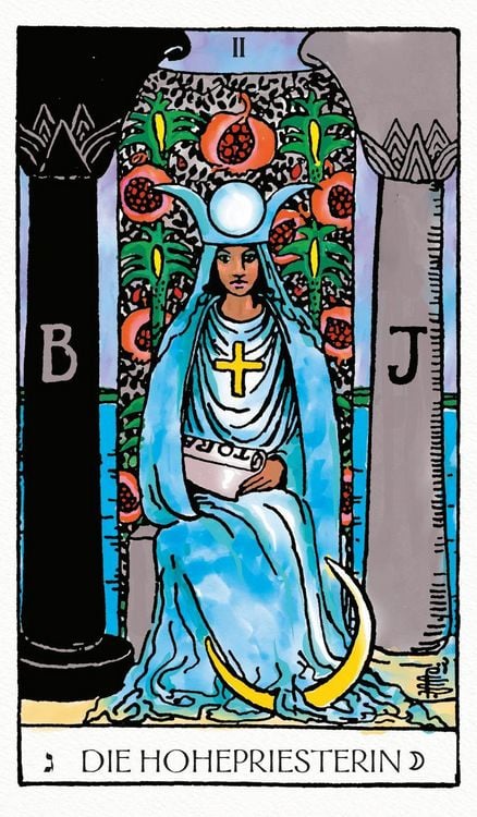 Produktbild: Das Weiser-Tarot - Tarot von A.E. Waite in den urspr&uuml;nglichen Aquarellfarben (78 Karten illustriert von Pamela Colman Smith mit Booklet)