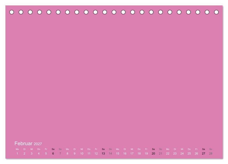 Produktbild: Bastelkalender - Pink (Tischkalender 2027 DIN A5 quer), CALVENDO Monatskalender