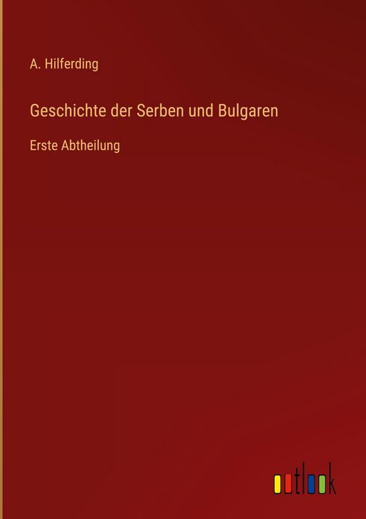 Produktbild: Geschichte der Serben und Bulgaren