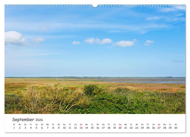 Produktbild: Borkum: Streifz&uuml;ge &uuml;ber die Nordseeinsel (hochwertiger Premium Wandkalender 2026 DIN A2 quer), Kunstdruck in Hochglanz