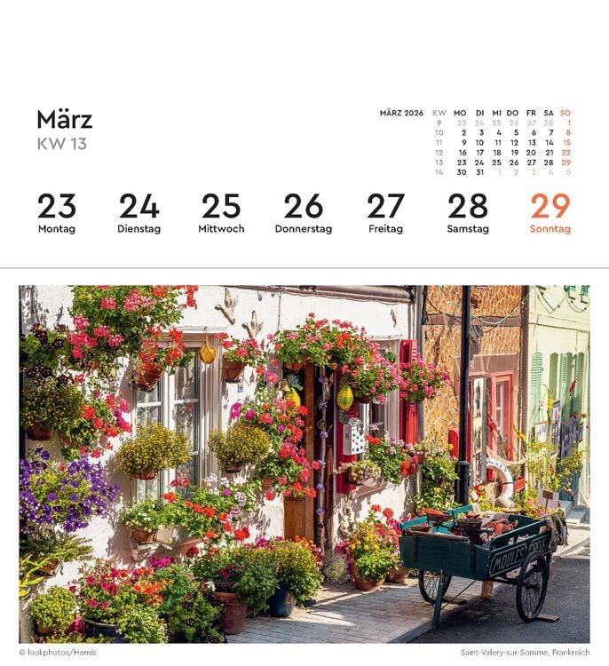 Produktbild: Aufgebl&uuml;ht - KUNTH Postkartenkalender 2026