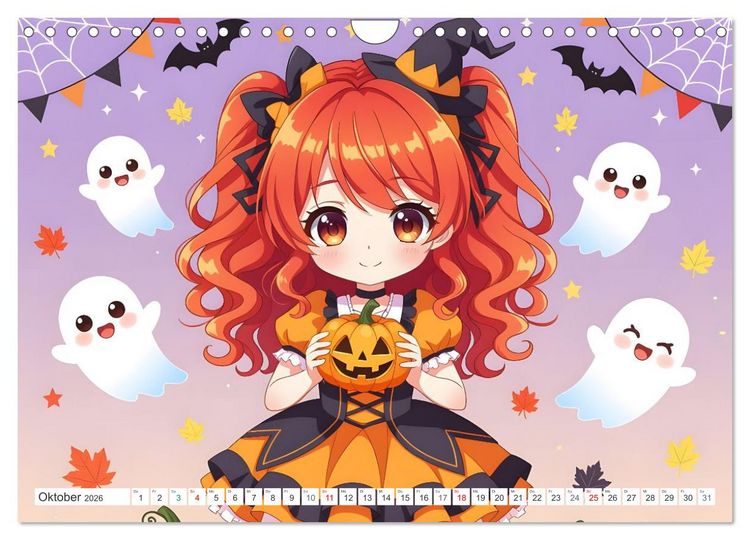 Produktbild: Kawaii Traumwelten (Wandkalender 2026 DIN A4 quer), CALVENDO Monatskalender