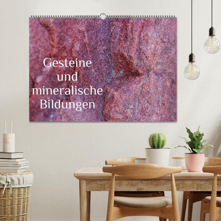 Produktbild: Gesteine und mineralische Bildungen (Wandkalender 2026 DIN A2 quer), CALVENDO Monatskalender