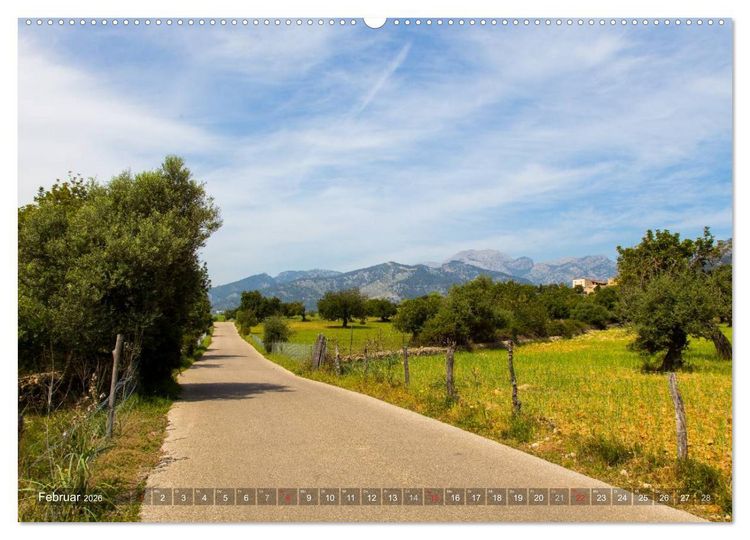 Produktbild: Mallorca: Die sch&ouml;nsten Landschaften f&uuml;r Rennradfahrer (Wandkalender 2026 DIN A2 quer), CALVENDO Monatskalender