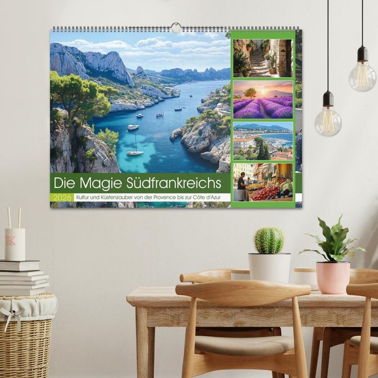 Produktbild: Die Magie S&uuml;dfrankreichs (Wandkalender 2026 DIN A2 quer), CALVENDO Monatskalender