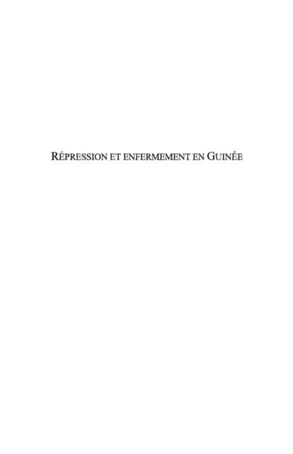 Produktbild: Representation et enfermementen guinee