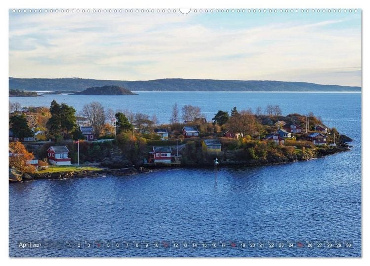 Produktbild: Oslo - Norwegen (Wandkalender 2027 DIN A2 quer), CALVENDO Monatskalender