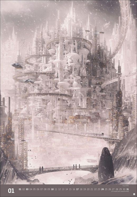Produktbild: Gal Barkan: Future Cities Posterkalender 2027