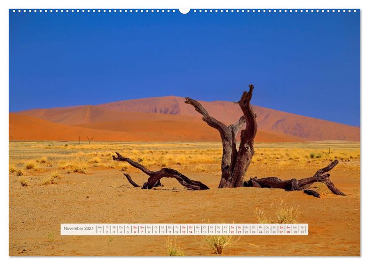 Produktbild: Namibia &ndash; Farben des Lebens (hochwertiger Premium Wandkalender 2027 DIN A2 quer), Kunstdruck in Hochglanz