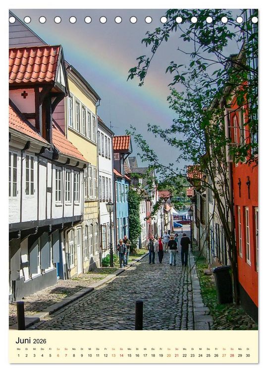 Produktbild: Flensburg - so bezaubernd (Tischkalender 2026 DIN A5 hoch), CALVENDO Monatskalender