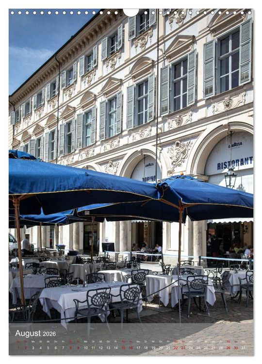 Produktbild: Turin. Geschichte und Architektur. (Wandkalender 2026 DIN A3 hoch), CALVENDO Monatskalender