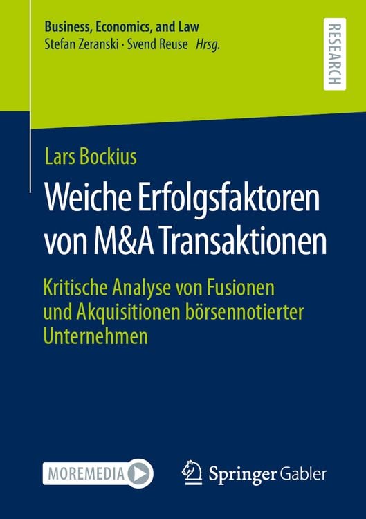 Produktbild: Weiche Erfolgsfaktoren von M&A Transaktionen