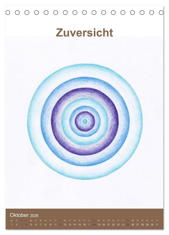 Produktbild: Delfinheilsymbole (Tischkalender 2026 DIN A5 hoch), CALVENDO Monatskalender