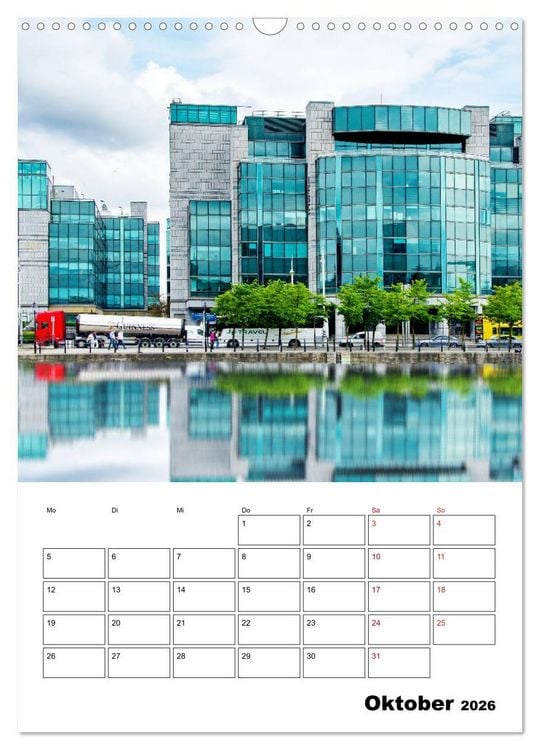Produktbild: Dublin - faszinierende irische Hauptstadt (Wandkalender 2026 DIN A3 hoch), CALVENDO Monatskalender