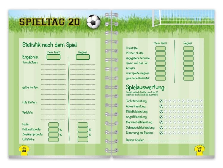 Produktbild: Fu&szlig;balltagebuch