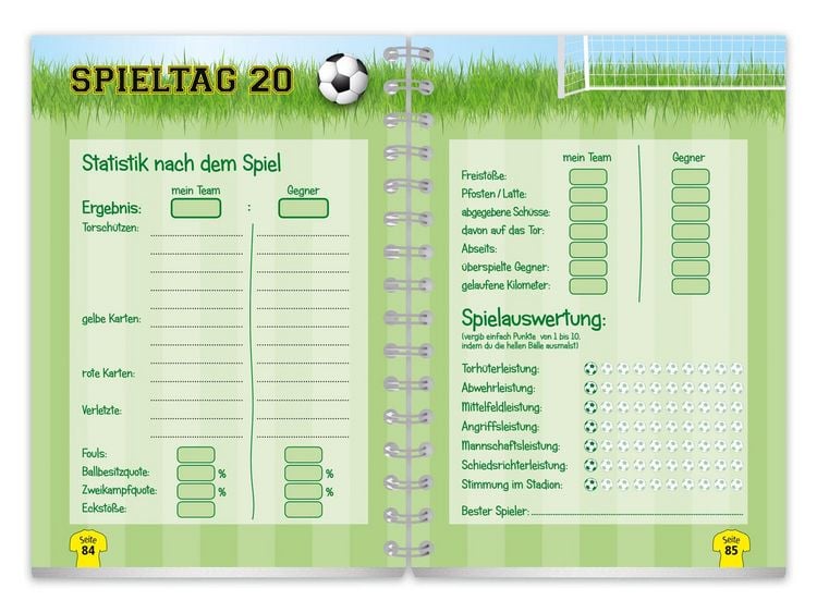 Produktbild: Fu&szlig;balltagebuch