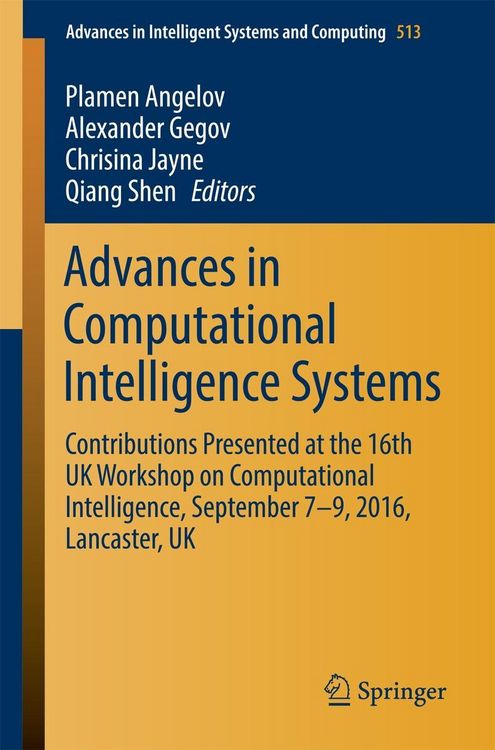 Produktbild: Advances in Computational Intelligence Systems
