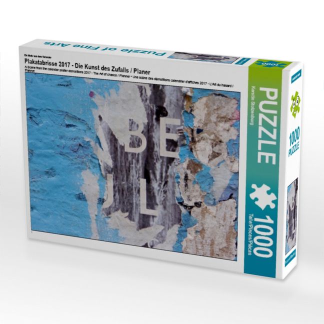 Produktbild: CALVENDO Puzzle Ein Motiv aus dem Kalender Plakatabrisse 2017 - Die Kunst des Zufalls / Planer | 1000 Teile Lege-Gr&ouml;&szlig;e 64x48cm Foto-Puzzle f&uuml;r gl&uuml;ckliche Stunden