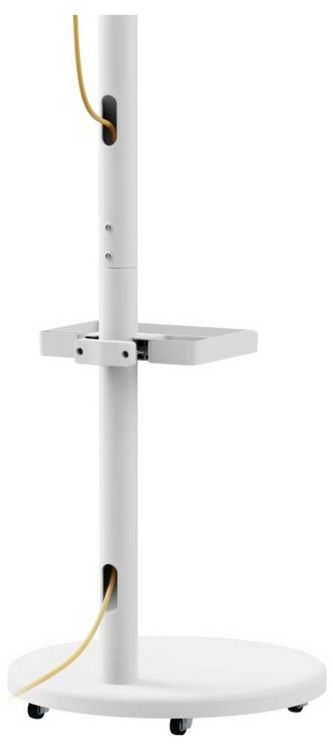 Produktbild: Reflecta TV Stand 43P-2020T wei&szlig; TV-Standfu&szlig; 43,2 cm (17") - 109,2 cm (43") Neigbar, Schwenkbar, Rotierbar, H&ouml;henverstellbar Ger&auml;teablage