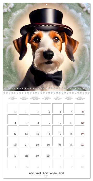 Produktbild: Kleemann, C: Dogs with matching hats (Wall Calendar 2026 12