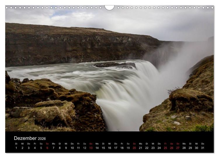 Produktbild: Island &ndash; Wunder aus Wasser (Wandkalender 2026 DIN A3 quer), CALVENDO Monatskalender