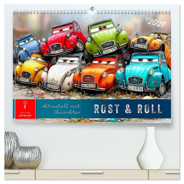 Produktbild: Rost & Roll - Altmetall mit Charakter (hochwertiger Premium Wandkalender 2027 DIN A2 quer), Kunstdruck in Hochglanz