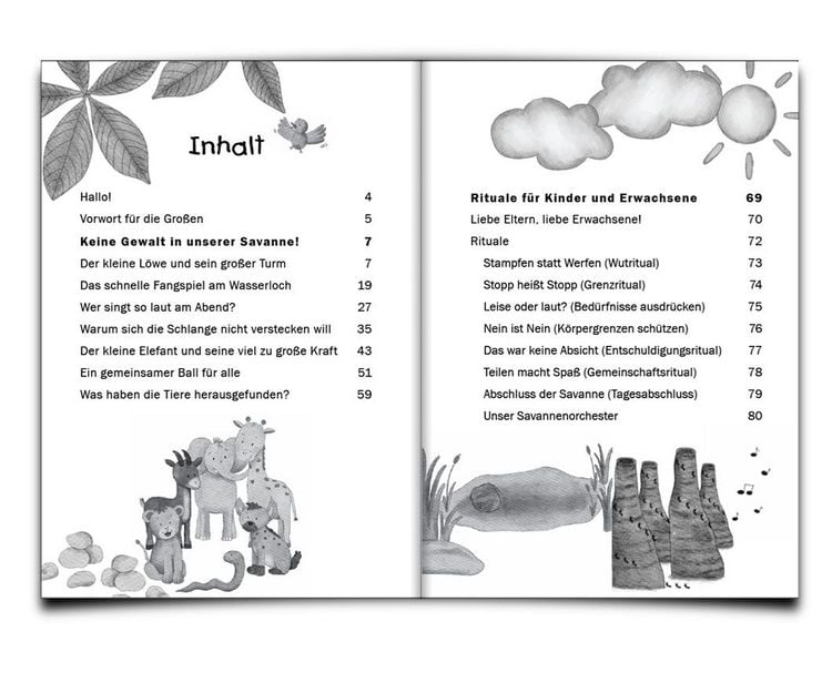 Produktbild: Keine Gewalt in unserer Savanne! Gewaltfreie Kommunikation f&uuml;r Kinder in einer liebevollen Bildergeschichte mit kreativen Ritualen f&uuml;r Familie, Kita und Schule