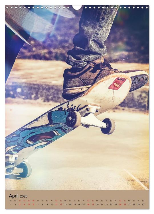 Produktbild: Skateboarding - einfach Spa&szlig; (Wandkalender 2026 DIN A3 hoch), CALVENDO Monatskalender