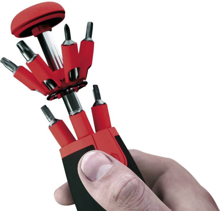 Produktbild: Wiha Elektronik- u. Feinmechanik, Werkstatt, VDE Bit-Schraubendreher 1/4\" (6.3 mm)