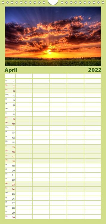 Produktbild: Harz Landschaften - Familienplaner hoch (Wandkalender 2022 , 21 cm x 45 cm, hoch)
