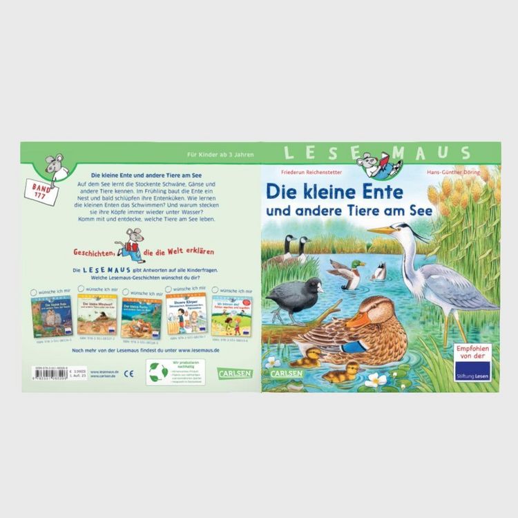 Produktbild: LESEMAUS 177: Die kleine Ente und andere Tiere am See